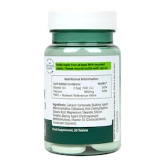 Image 3 for Calcium 400mg + Vitamin D 30 Tablets